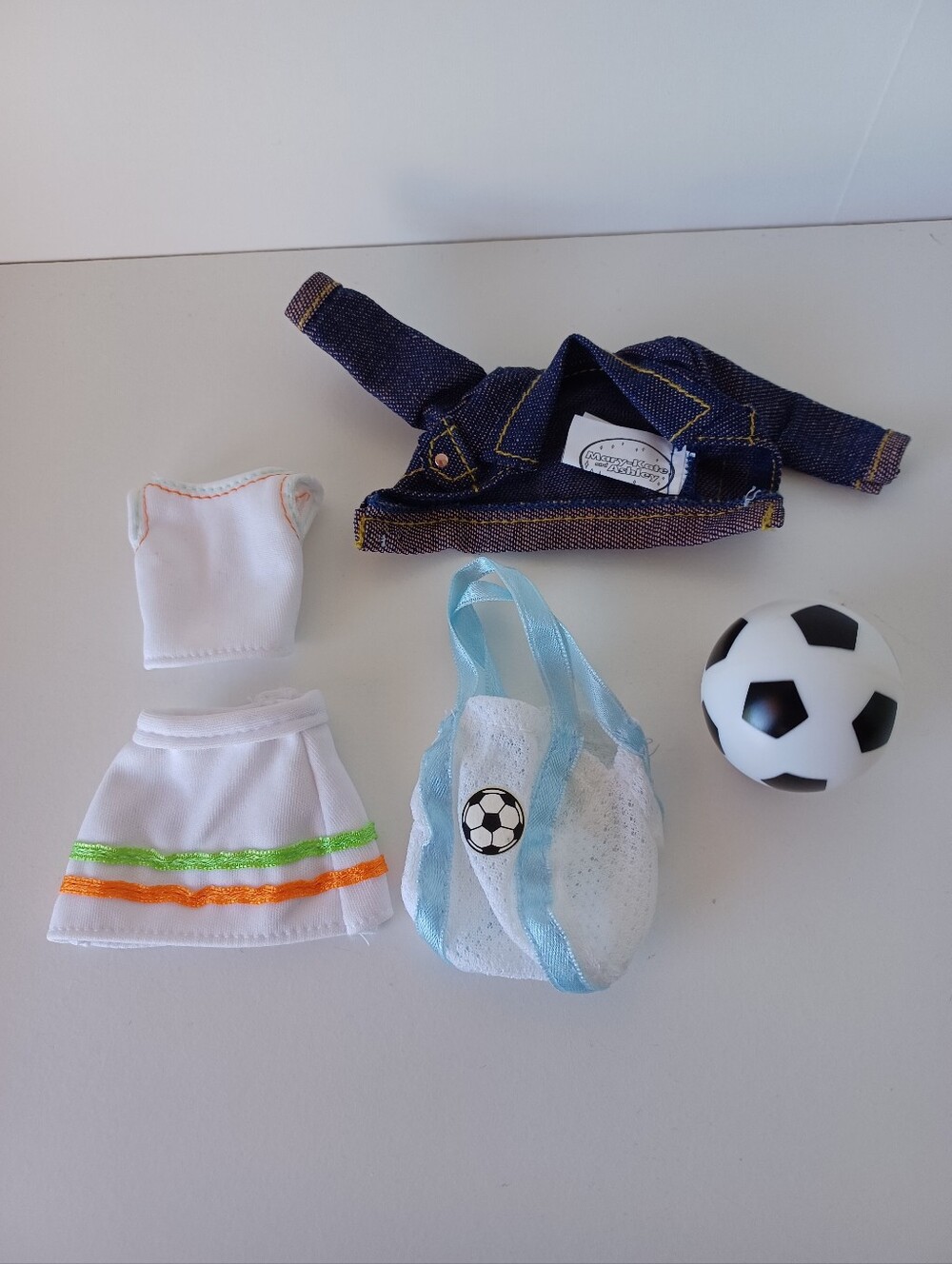 Vintage Mary-Kate And Ashley Olsen‎ Doll Outfit Jacket Soccer Ball And Bag Toy